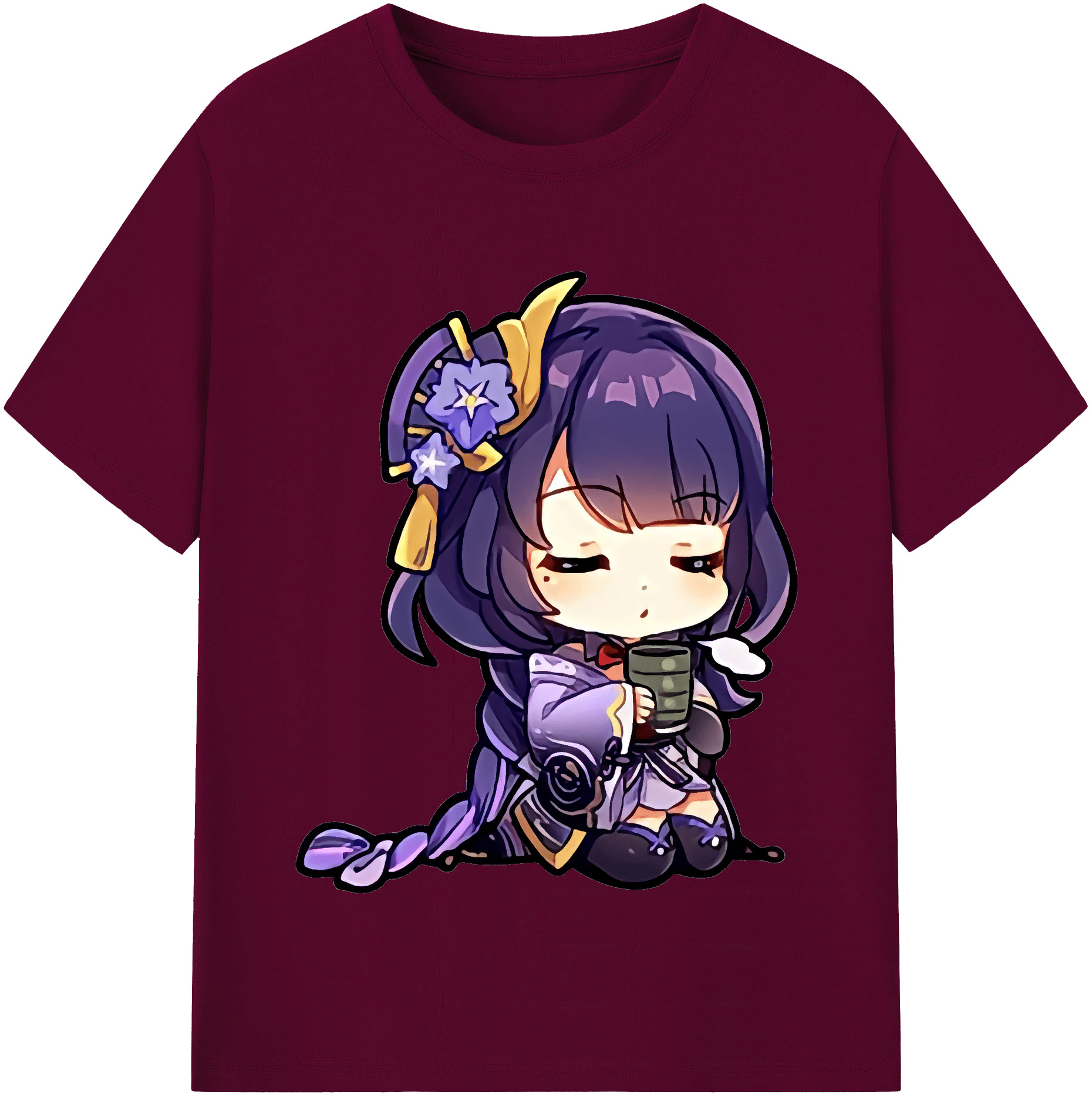 げんし神 雷電将軍 らいでんしょうぐん genshin Raiden Shogun レディースカジュアルプリントTシャツ（綿100％）